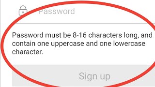 Use At Least 8 Characters One Uppercase Letter One Lowercase Letter And One Number In Your Password