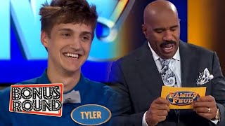 GAMER TYLER BLEVINS AKA NNJA First  Family Feud USA Episode With Steve Harvey