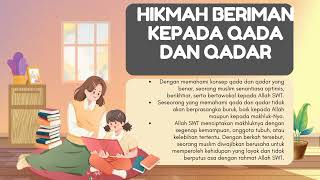 Indahnya ketetapan Allah tentang Qada dan Qadar, materi PAI kelas 6