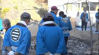 白崎八幡宮　2021年とんど祭り