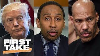 Stephen A. reacts to President Trump calling LaVar Ball an 'ungrateful fool' | First Take | ESPN