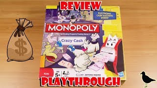 Monopoly Crazy Cash Board Game Review \u0026 Full Playthrough | Board Game Night