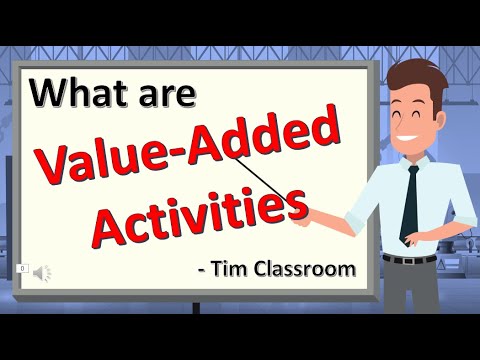 What are examples of value added activities?