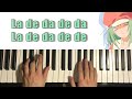 How To Play - Renai Circulation (Piano Tutorial Lesson) | La de da de da La de da de de