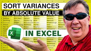 Excel How To Sort By Absolute Value In Excel - Episode 2404