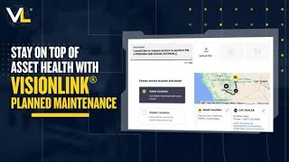 VisionLink™ | Learn about Planned Maintenance