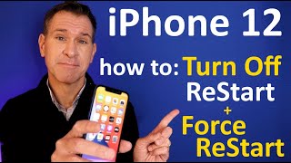 How To TURN OFF iPhone 12 - (not just sleep mode) - Plus, how to restart or force restart iPhone 12