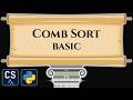 Comb Sort basic Algorithm Visualization | Step by Step Python Code Animation