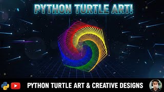 The Geometric Spiral | Python Turtle Art | Learn Python