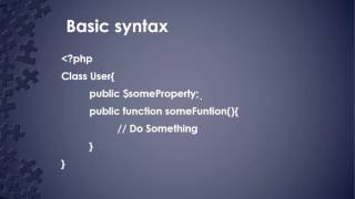 Learn about Object Oriented Fundamentals in PHP - Part 2