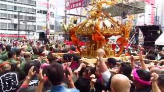 ふくろ祭り 激しいぜ！2015  神輿パレード  池袋駅前 子供御輿・西一町会    ikebukuro  festivals