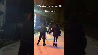 Winter wonderland at gage park brampton  #iceskating #2025 #winterspecial #christmas2024