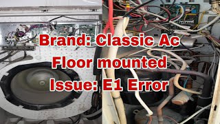 How to fix E1 error classic split type air-conditioning