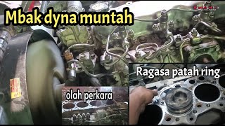 mbak dyna muntah air radiator dan ragasa putus ring piston.