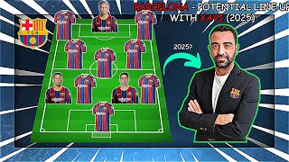 BARCELONA - Potential Line Up Without Messi and with Xavi, Haaland, Grimaldo, Garcia (2025)