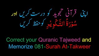 Memorize 081-Surah Al-Takweer (complete) (10-times Repetition)