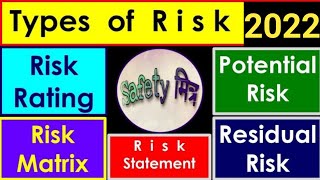 Types of Risk / Potential Risk / Residual Risk / Risk Rating / Risk Matrix / Hazard / Risk / Danger