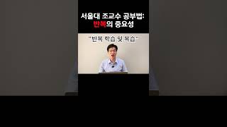 서울대 교수가 생각하는 반복학습의 중요성 #공부 #서울대 #서울대학생 #공부잘하는방법