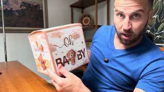Fuutreo 51 Pcs Diaper Raffle Box with Tickets for Baby Shower Box Balloon Themed Baby Shower
