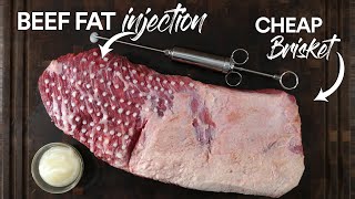 I injected BEEF FAT in a CHEAP Brisket, here's the results!
