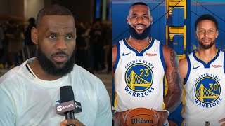 LeBron James speaks on Warriors trying to trade for him 👀 Inside the NBA