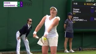 Jelena Ostapenko vs Oceane Dodin Live Tennis Wimbledon