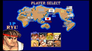 ストリートファイターⅡ【Street Fighter II:The World Warrior】(1991) Longplay*NO LOSE*NO CONTINUE*1CC【Arcade】