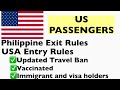 🇺🇸 UPDATED USA ENTRY RULES | US Travel Ban, Immigrant and Visa Holders | PHILIPPINES EXIT RULES