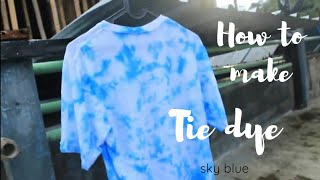 CARA MEMBUAT KAOS TIE DYE