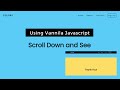 Sticky Navigation Bar On Scroll Using Vanilla Javascript | Animated Navbar on Scroll
