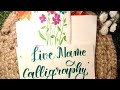 Name lettering live