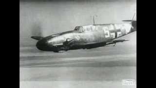 Luftwaffe Bf109 and FW190 gun camera