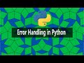 Python for Beginners (Set 27) Errors in Python