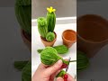 diy cactus 扭扭棒仙人掌盆栽教程