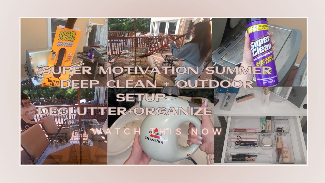 *SUPER MOTIVATING* 5 WHOLE DAY CLEAN WITH ME&SUMMER SET UP |2023|SUMMER ...