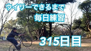 ウイリーできるまで毎日練習315日目【MTB ウイリー編】