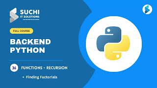 36 Recursion Functions | Python Full Course | Python Classes | Python For Beginners @suchiit