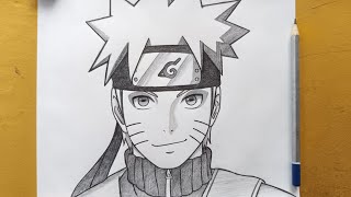 How to draw Naruto uzumaki from (Naruto shippuden) || Anime drawing ideas || Easy drawing ideas