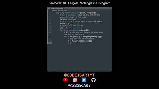 Leetcode 84. Largest Rectangle in Histogram in Python | Python Leetcode | Python Coding Tutorial