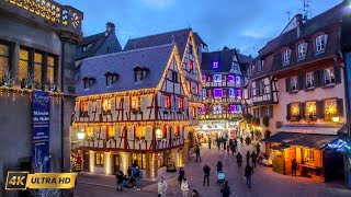 Discover Colmar's Enchanting Christmas Market | 4K Walking Tour in France