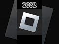 Roblox logo evolution from 2017 - 2080