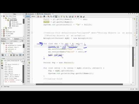 Java - Storing Objects In An Arraylist Java - Storing Objects In An Arraylist