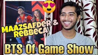 Indian Reaction on Game show Aise Chalega Tiktok | BTS  Of game show vlog | MaazSafder | Rebbeca