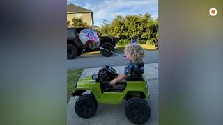 Jeep parade grants birthday wish for toddler in North Carolina