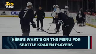 Here's what's on the menu for Seattle Kraken players