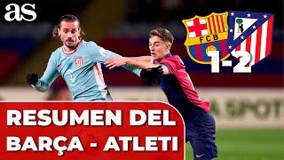 RESUMEN y GOLES FC BARCELONA 1 - ATLÉTICO 2 | REMONTADA Y LIDERATO para los de SIMEONE