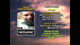 Finister Anthony Long Obituary