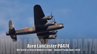 Lancaster PA474 - RAF Battle of Britain Memorial Flight - Duxford Flying Finale 2024