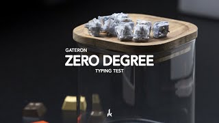 Gateron Zero Degree Silent Switches Sound Test on Tofu 2.0