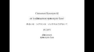 英語よみきかせリズミクス Cinnamon Synonym 02